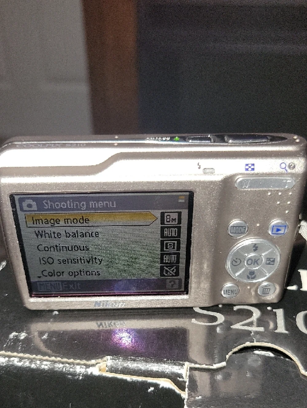Nikon COOLPIX S210 Compact Digital Camera - Silver